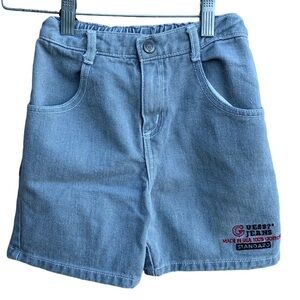 Vintage Baby Guess Denim Blue Jean Shorts Size 6Y